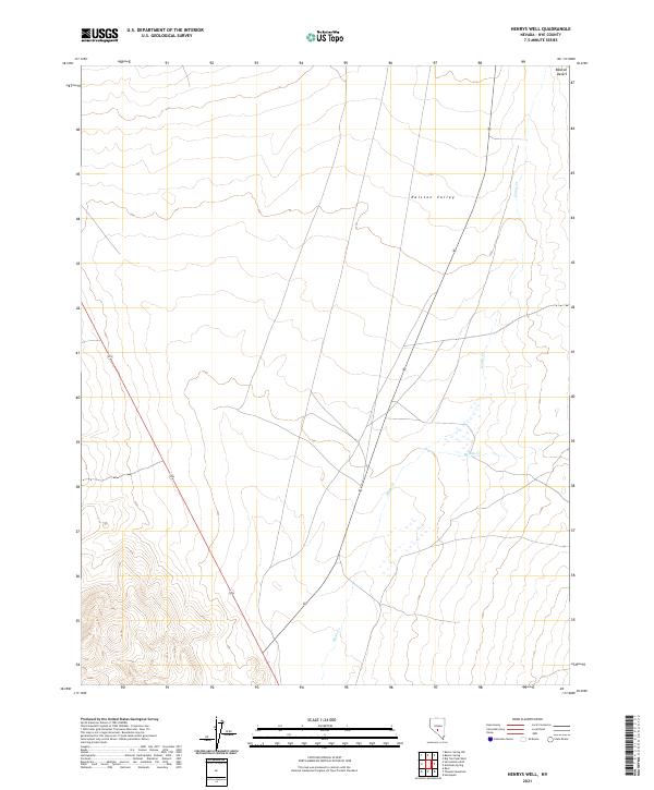 Henrys Well, NV — USGS 7.5-minute topo (2021)