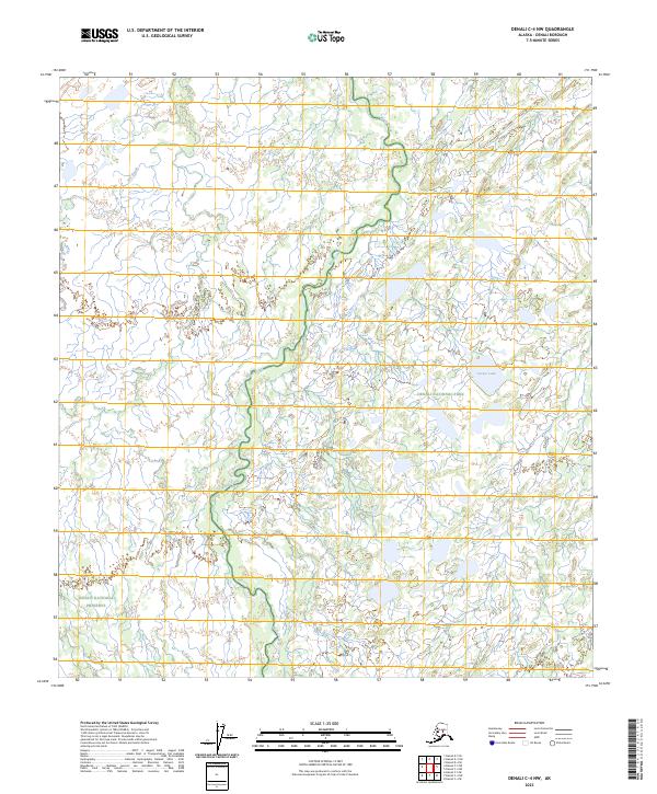 Denali C-4 NW, AK — USGS 7.5-minute topo (2023)
