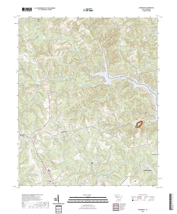 Cokesbury, SC — USGS 7.5-minute topo (2024)