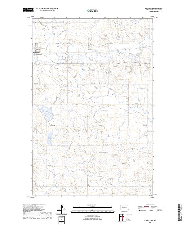 Dunn Center, ND — USGS 7.5-minute topo (2024)