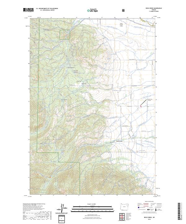 Rock Creek, OR — USGS 7.5-minute topo (2024)