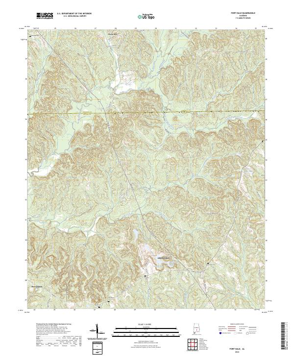 Fort Dale, AL — USGS 7.5-minute topo (2024)