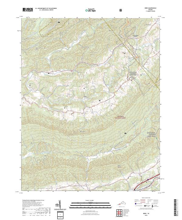 Nebo, VA — USGS 7.5-minute topo (2022)