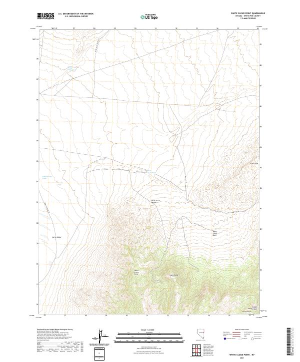 White Cloud Point, NV — USGS 7.5-minute topo (2021)