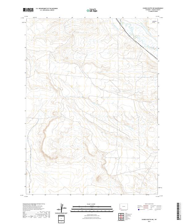 Church Butte NW, WY — USGS 7.5-minute topo (2021)
