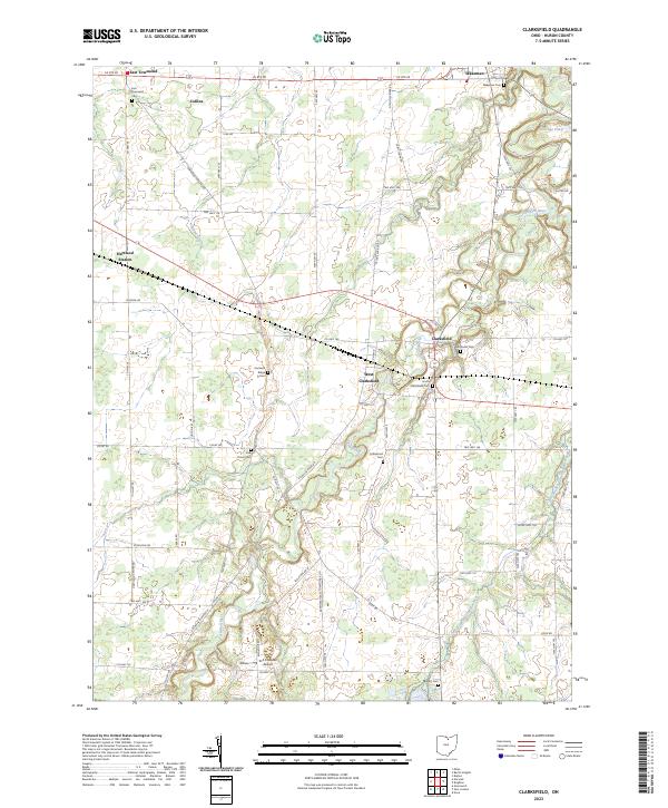 Clarksfield, OH — USGS 7.5-minute topo (2023)