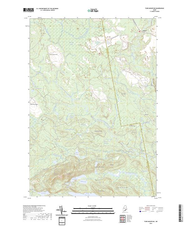 Tunk Mountain, ME — USGS 7.5-minute topo (2024)
