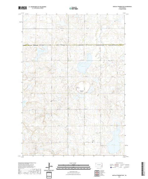 Buffalo Trading Post, SD — USGS 7.5-minute topo (2021)