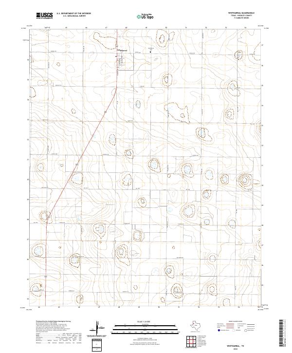 Whitharral, TX — USGS 7.5-minute topo (2022)