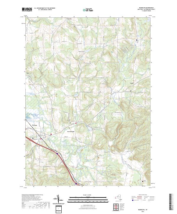 Randolph, NY — USGS 7.5-minute topo (2023)