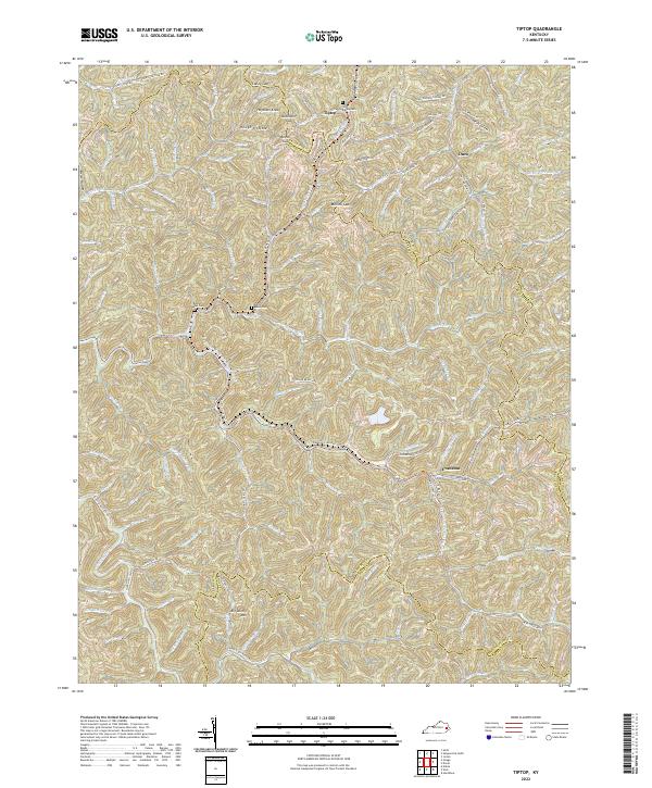 Tiptop, KY — USGS 7.5-minute topo (2022)