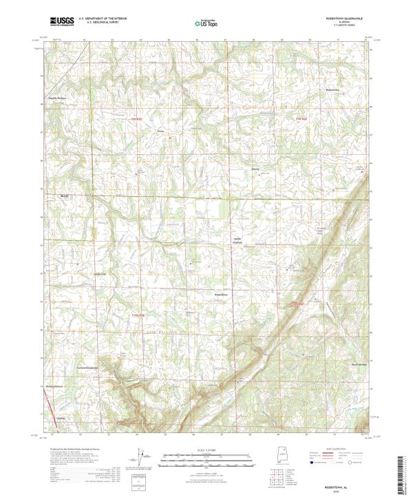 Rodentown, AL — USGS 7.5-minute topo (2026)