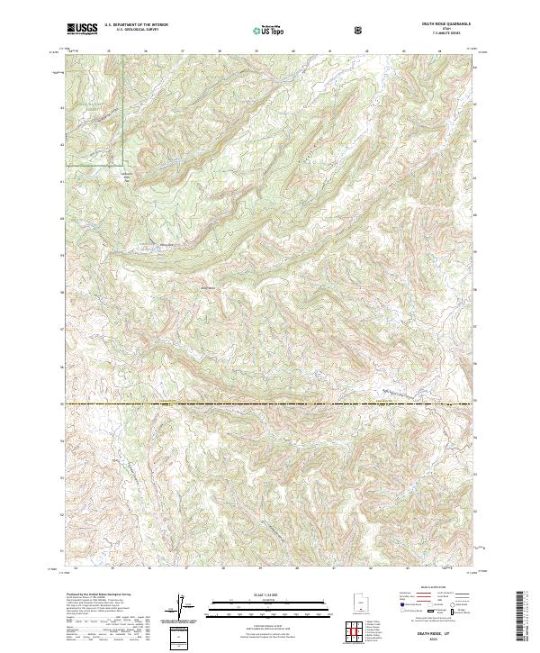 Death Ridge, UT — USGS 7.5-minute topo (2023)