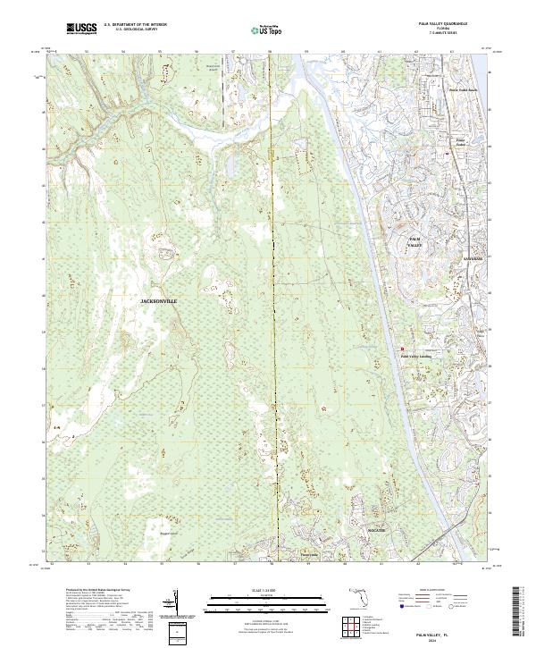Palm Valley, FL — USGS 7.5-minute topo (2024)