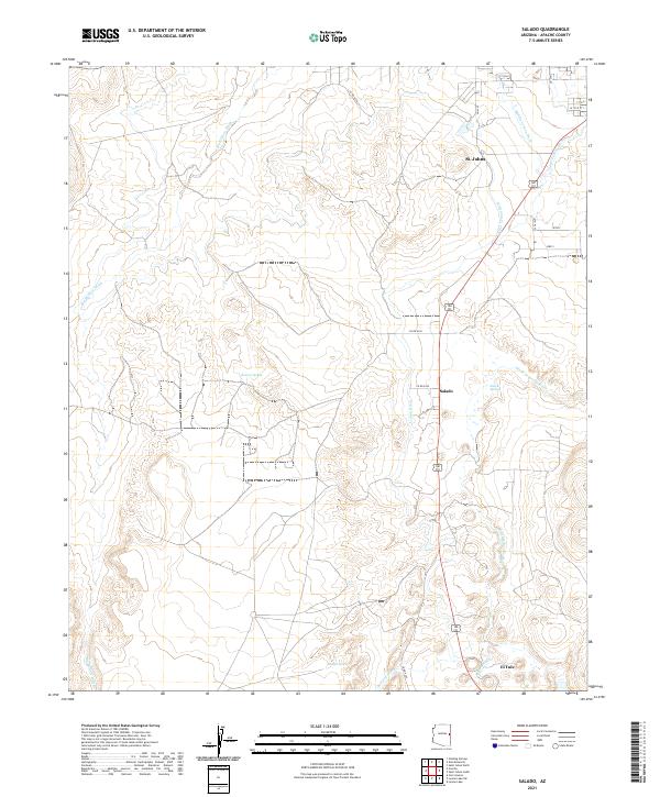 Salado, AZ — USGS 7.5-minute topo (2021)
