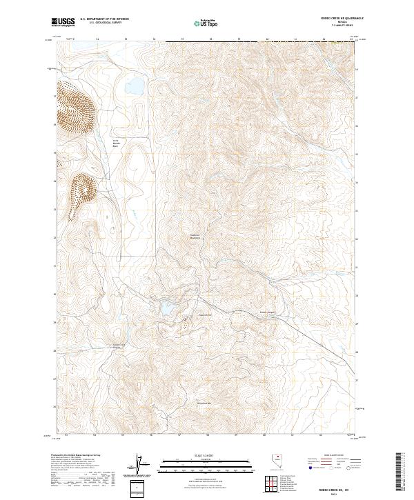 Rodeo Creek NE, NV — USGS 7.5-minute topo (2021)