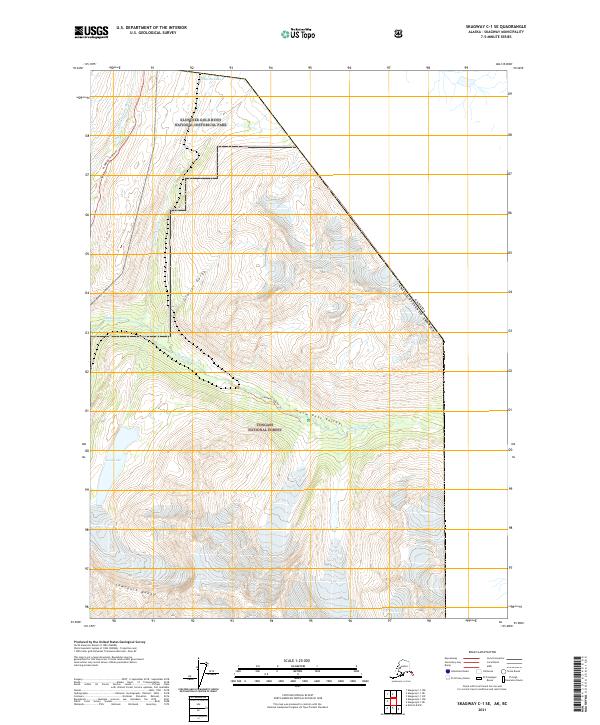 Skagway C-1 SE, AK-BC — USGS 7.5-minute topo (2021)