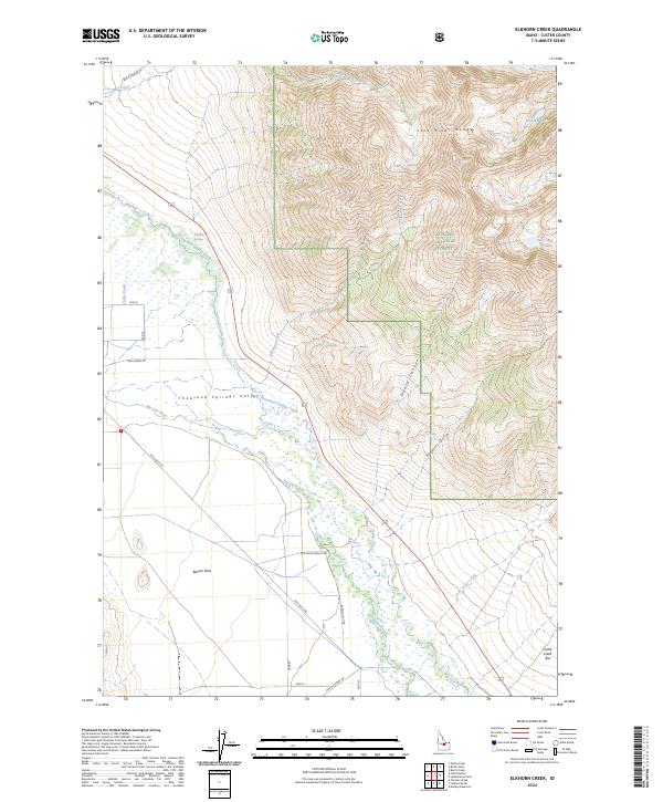 Elkhorn Creek, ID — USGS 7.5-minute topo (2024)