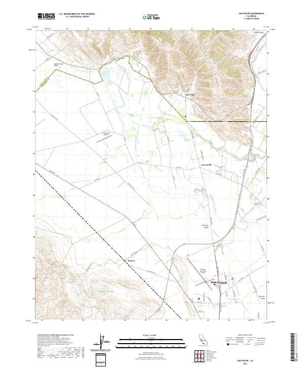 San Felipe, CA — USGS 7.5-minute topo (2021)