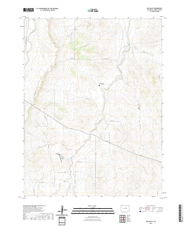 Big Gulch, CO — USGS 7.5-minute topo (2022)