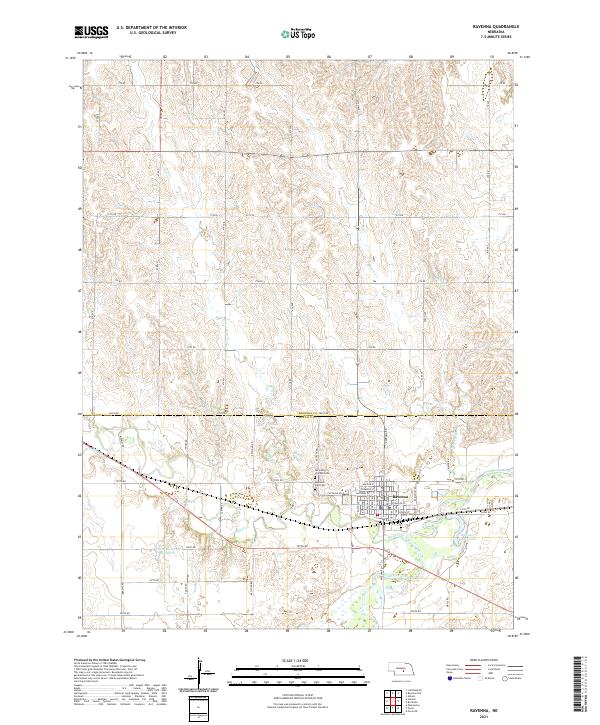 Ravenna, NE — USGS 7.5-minute topo (2021)