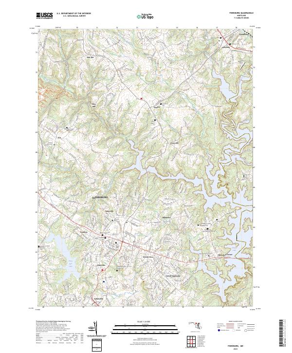 Finksburg, MD — USGS 7.5-minute topo (2023)