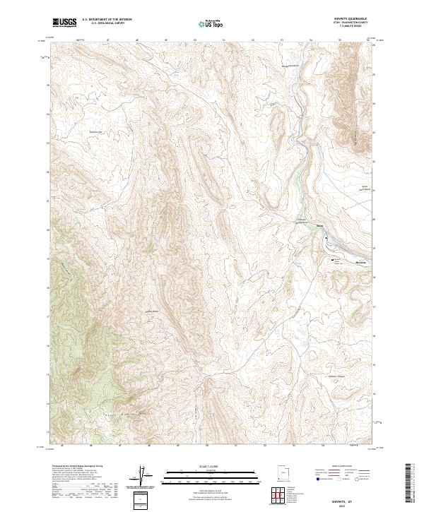 Shivwits, UT — USGS 7.5-minute topo (2023)