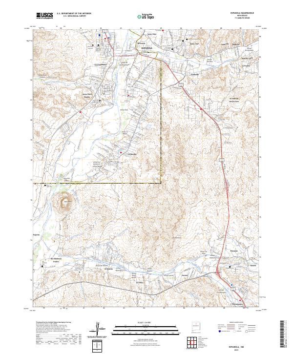 Espanola, NM — USGS 7.5-minute topo (2023)