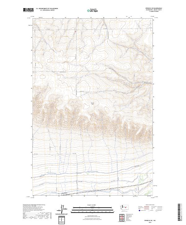 Ephrata SW, WA — USGS 7.5-minute topo (2023)