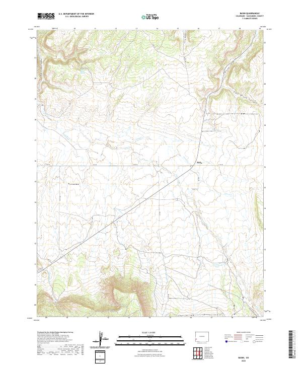 Basin, CO — USGS 7.5-minute topo (2022)