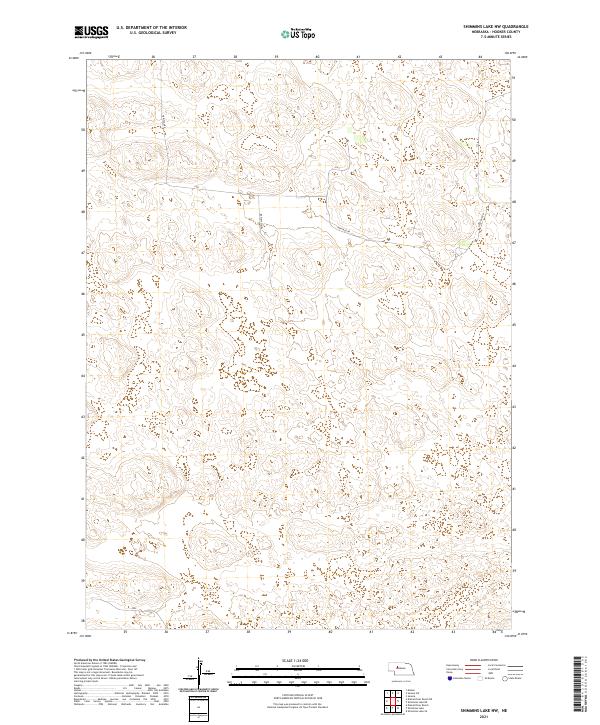 Shimmins Lake NW, NE — USGS 7.5-minute topo (2021)