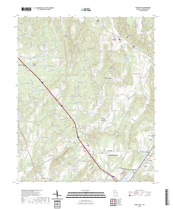 White West, GA — USGS 7.5-minute topo (2024)