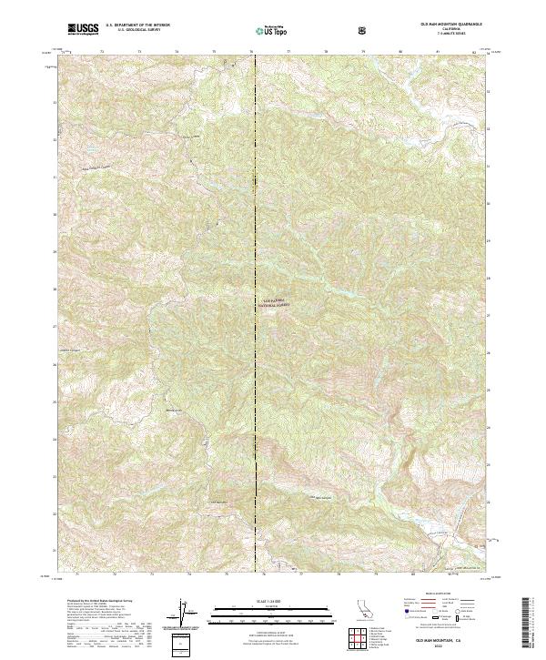 Old Man Mountain, CA — USGS 7.5-minute topo (2022)