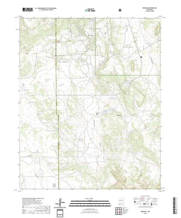 Rencona, NM — USGS 7.5-minute topo (2023)