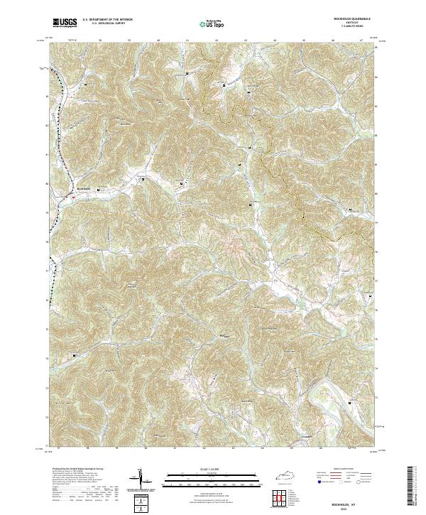 Rockholds, KY — USGS 7.5-minute topo (2022)