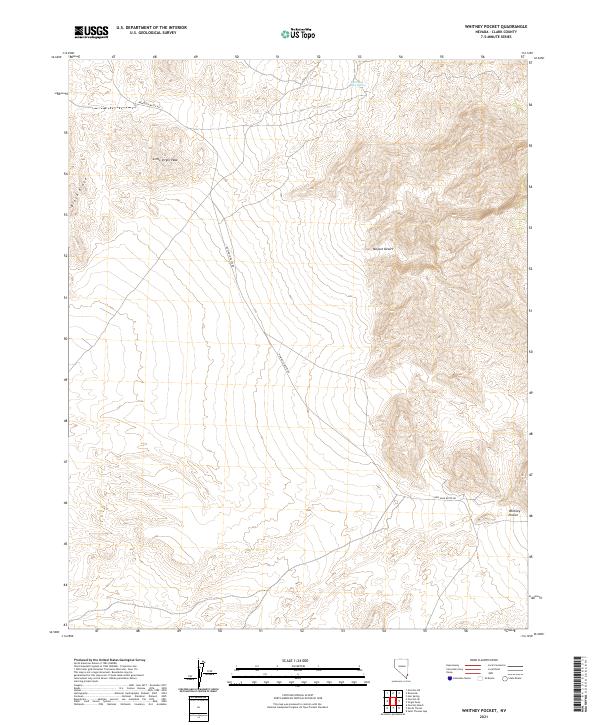 Whitney Pocket, NV — USGS 7.5-minute topo (2021)