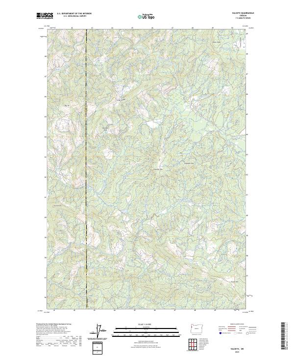 Valsetz, OR — USGS 7.5-minute topo (2023)