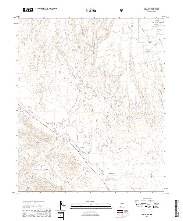 Buckhorn, NM — USGS 7.5-minute topo (2023)