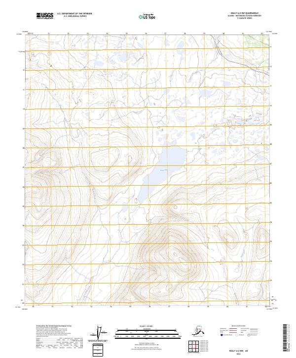 Healy A-2 NW, AK — USGS 7.5-minute topo (2024)
