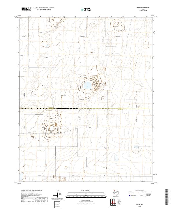 Wilco, TX — USGS 7.5-minute topo (2022)