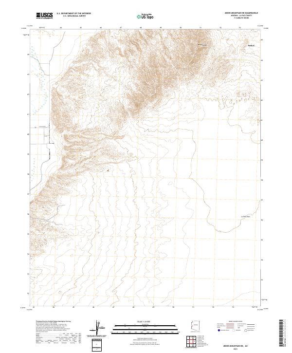Moon Mountain NE, AZ — USGS 7.5-minute topo (2021)