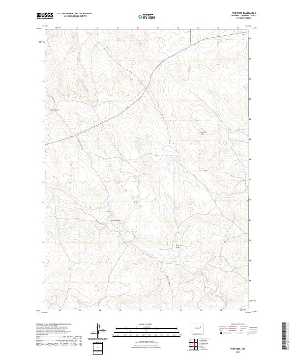 Pine Tree, WY — USGS 7.5-minute topo (2021)