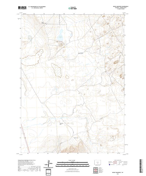 Boggy Meadows, WY — USGS 7.5-minute topo (2021)