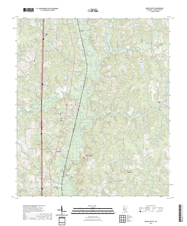 Bogue Chitto, MS — USGS 7.5-minute topo (2024)