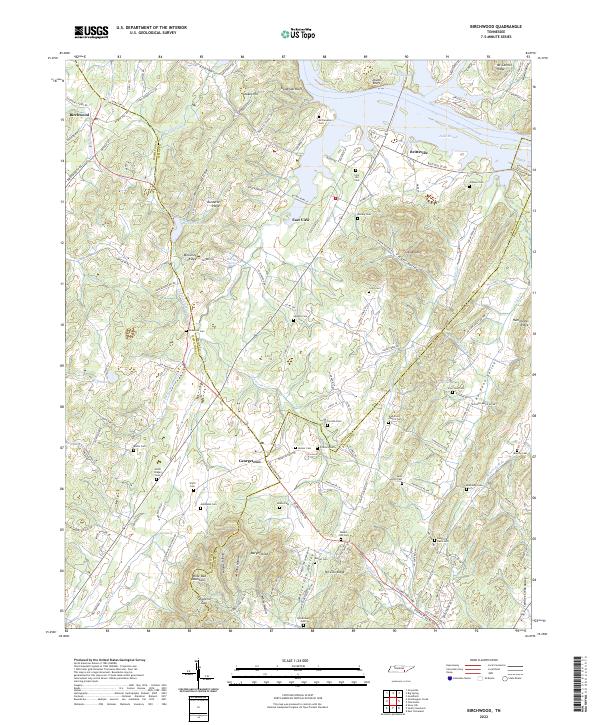 Birchwood, TN — USGS 7.5-minute topo (2022)
