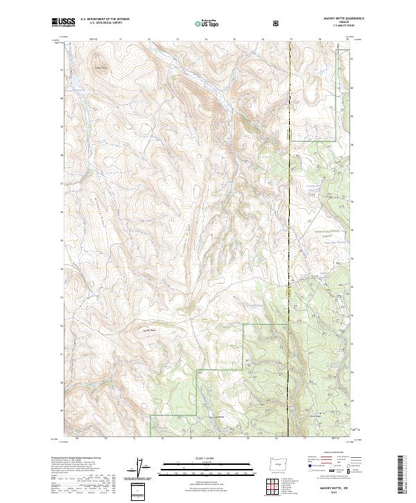 Mackey Butte, OR — USGS 7.5-minute topo (2023)