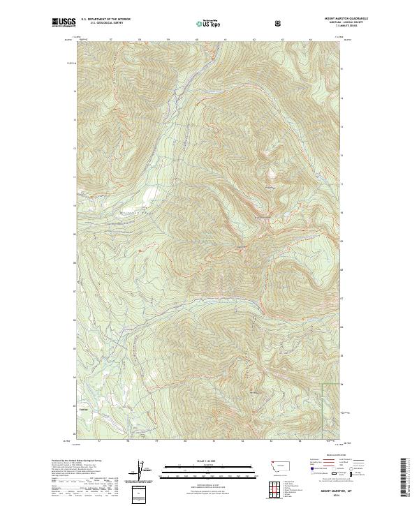 Mount Marston, MT — USGS 7.5-minute topo (2024)