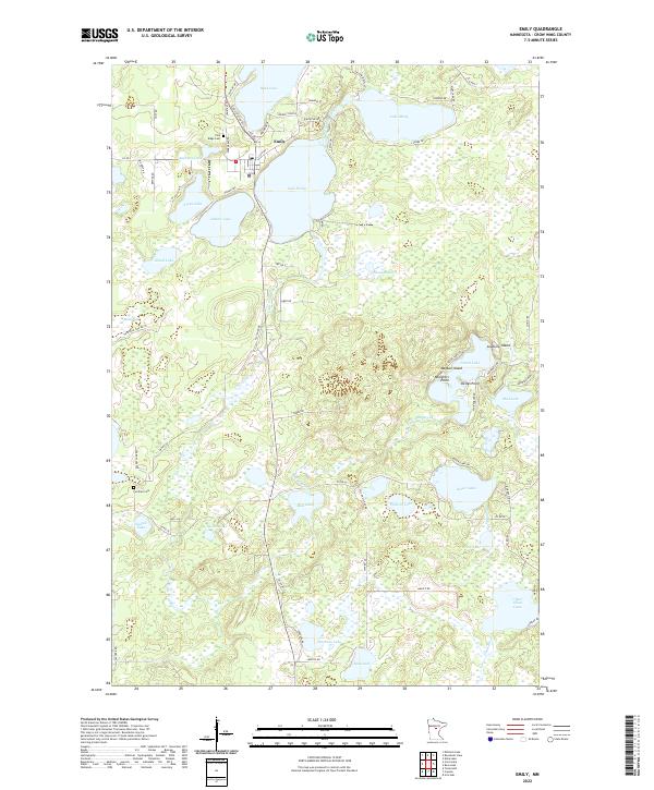 Emily, MN — USGS 7.5-minute topo (2022)