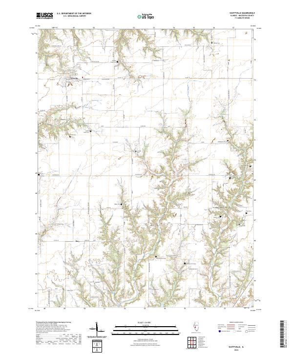 Scottville, IL — USGS 7.5-minute topo (2024)