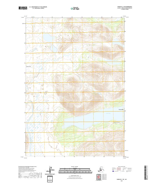 Karluk C-1 SE, AK — USGS 7.5-minute topo (2021)